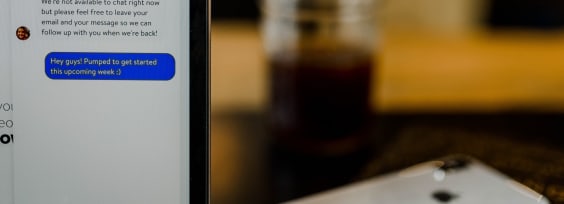 Chat bot on the screen