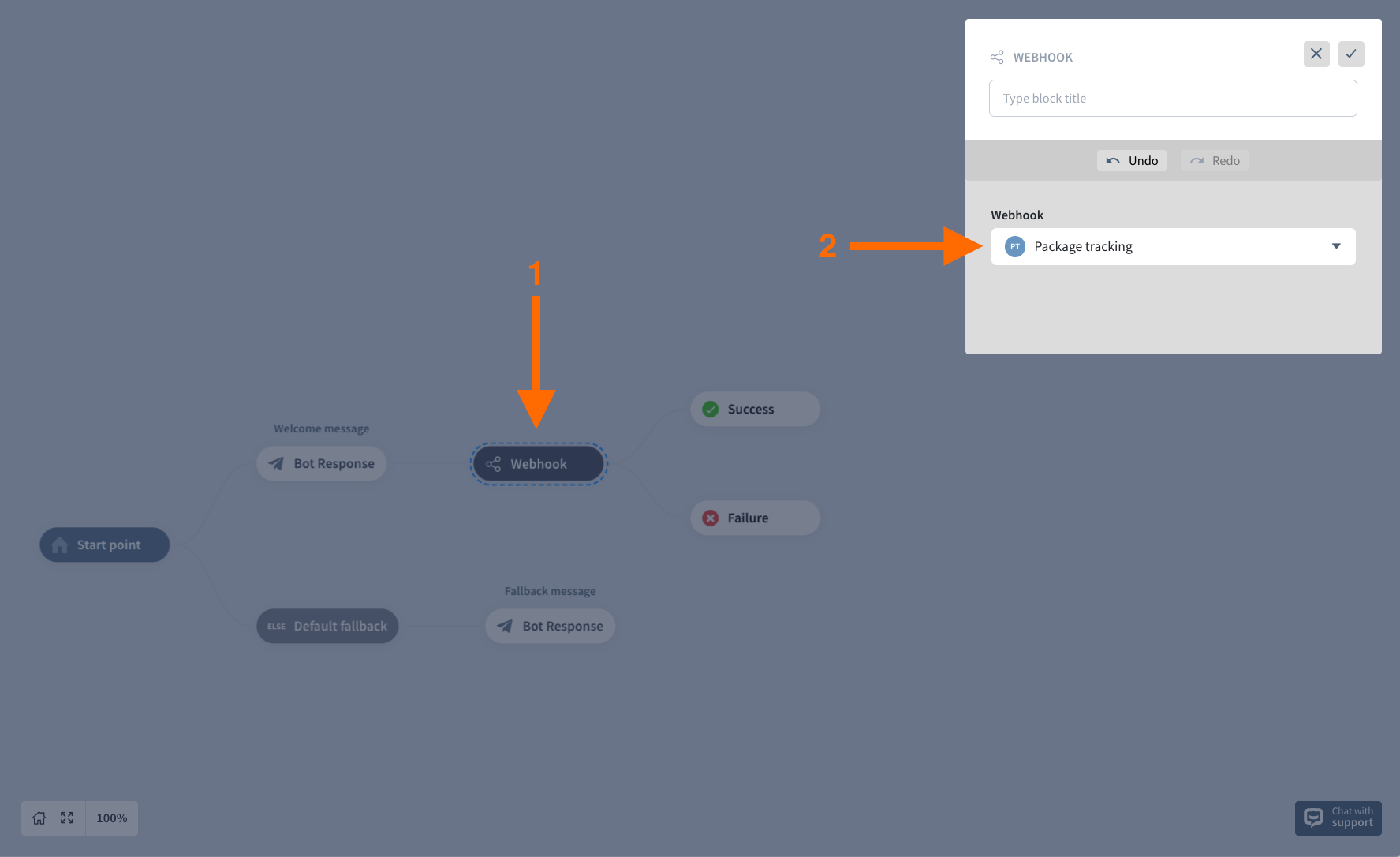 Adding webhook to your bot