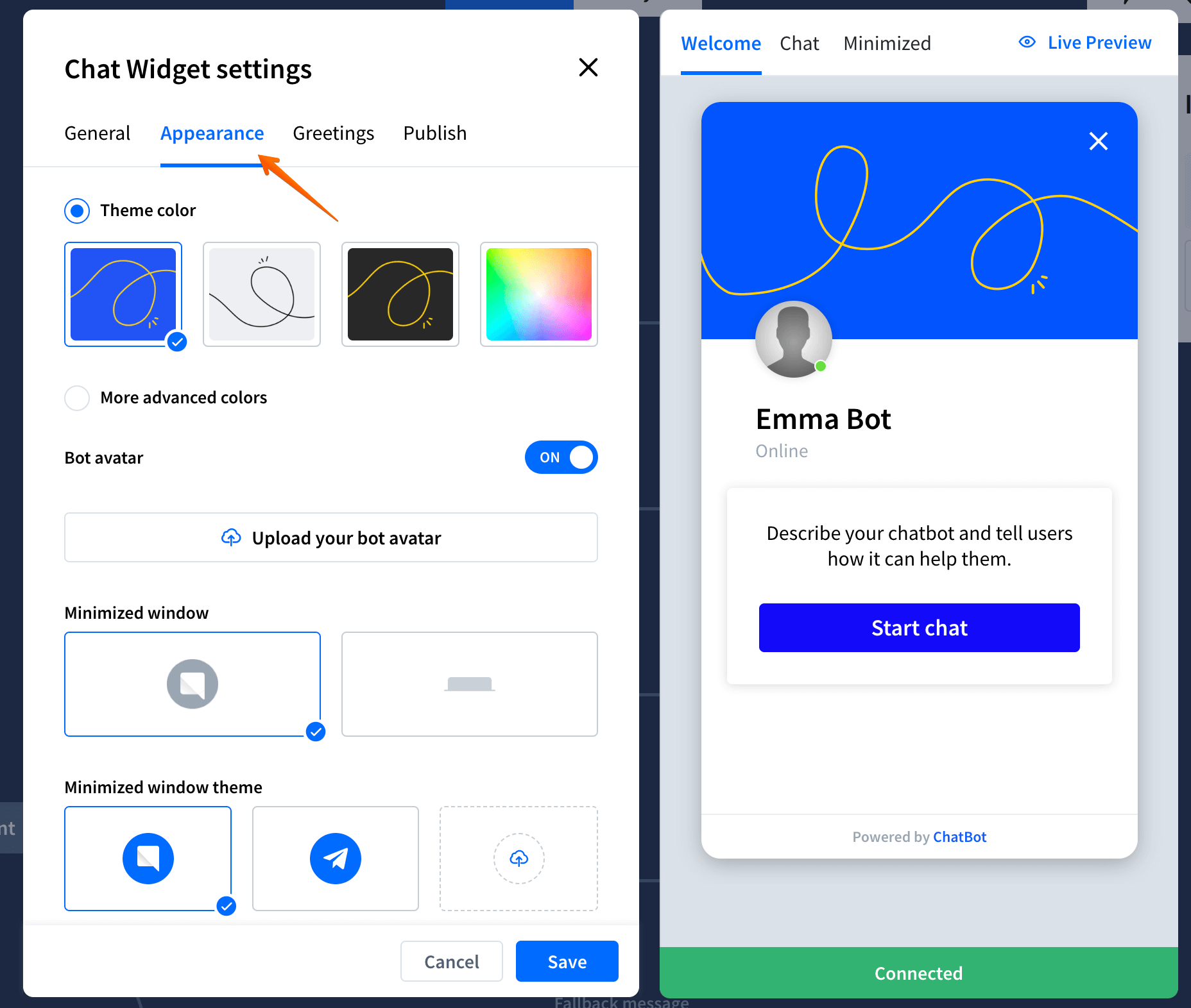Chat Widget customization