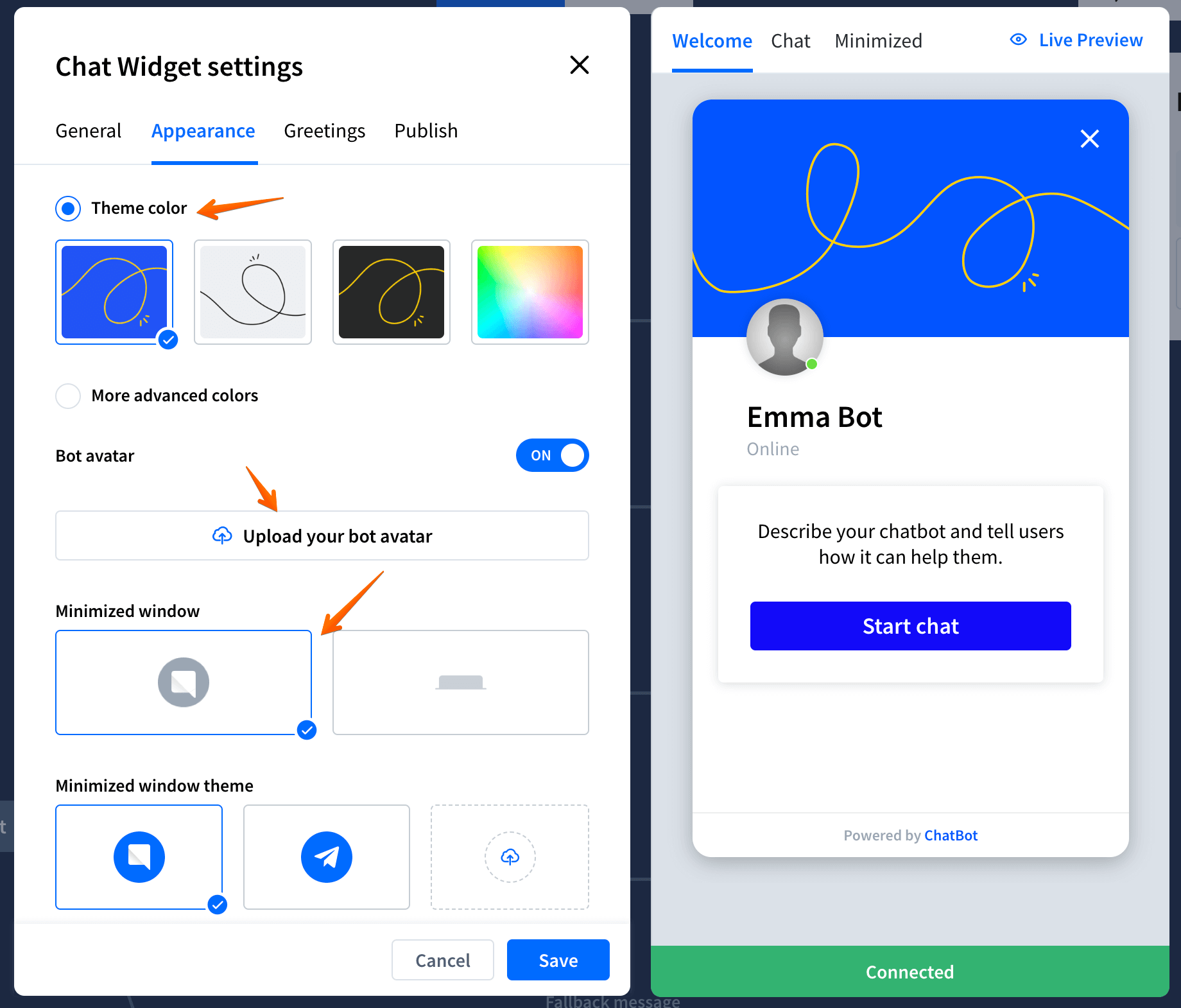 Chat Widget customization