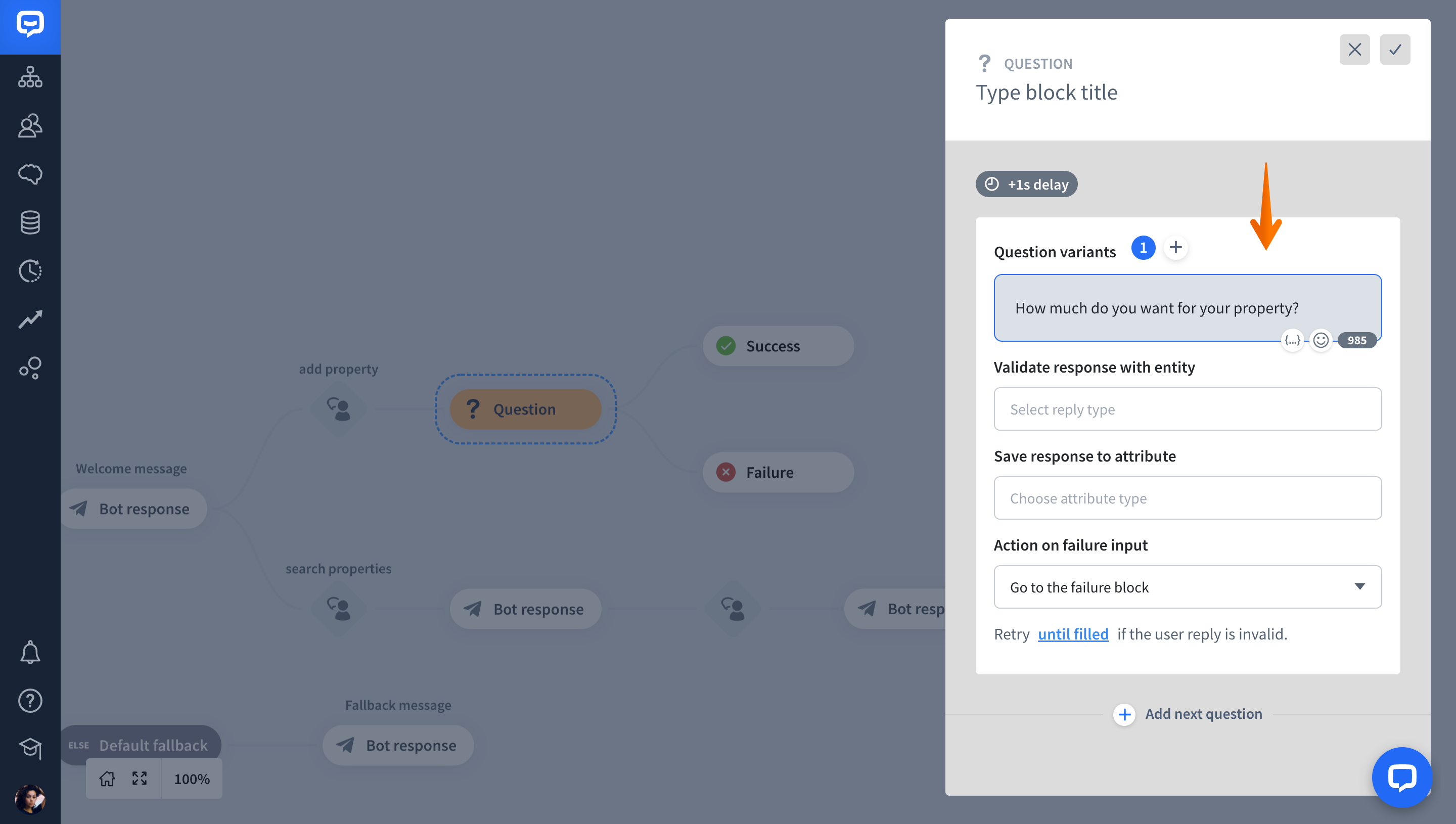 chatbot number entity 
