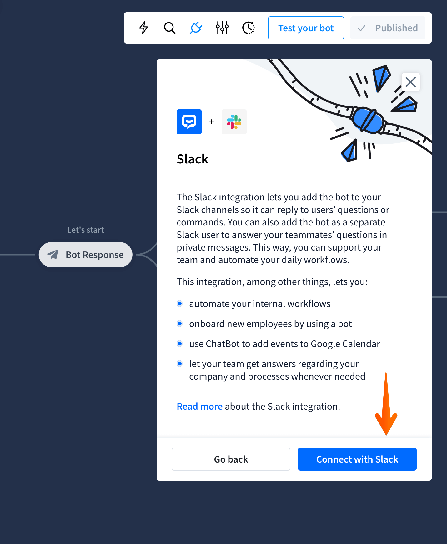 chatbot slack integration