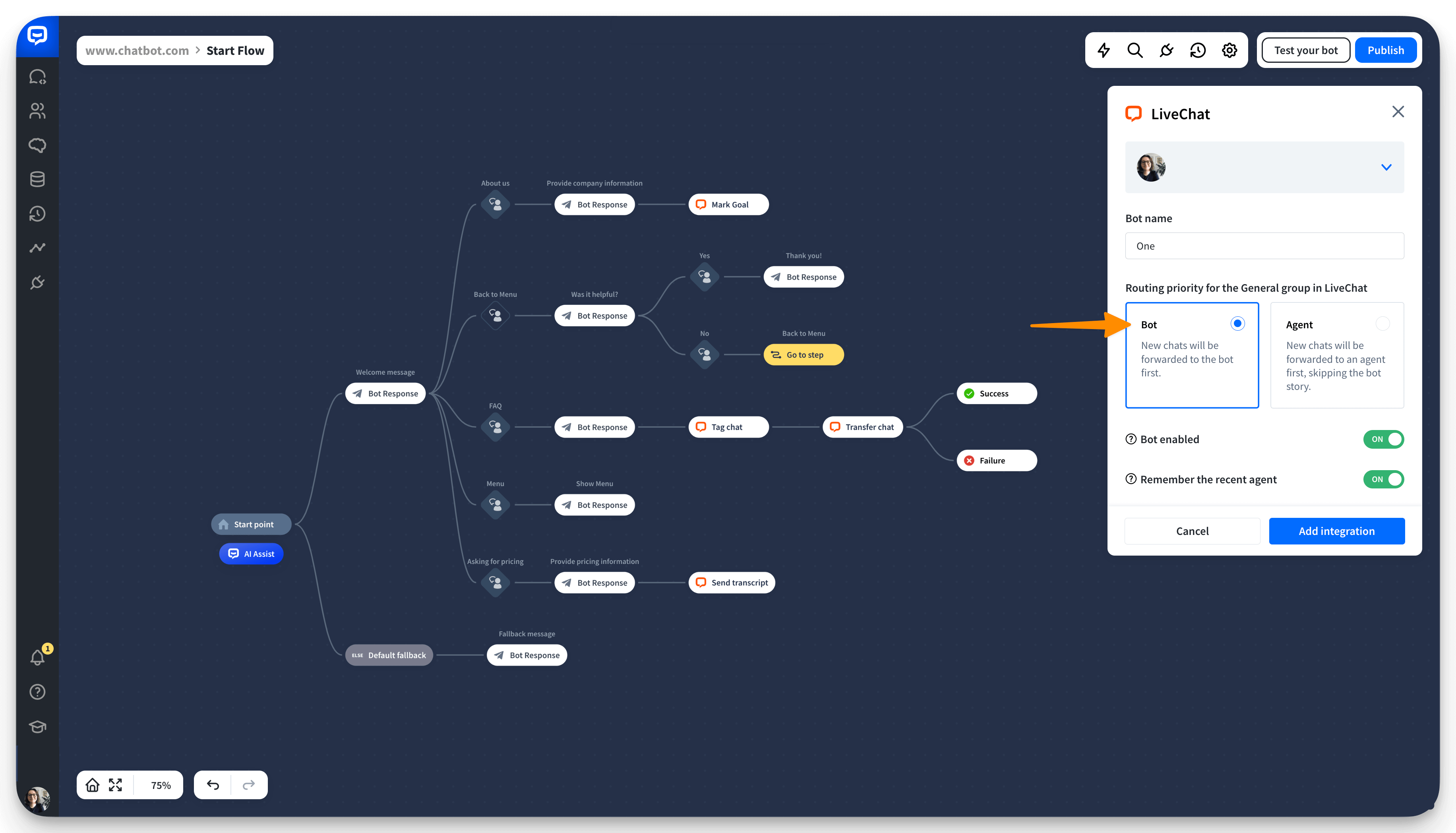 livechat integration